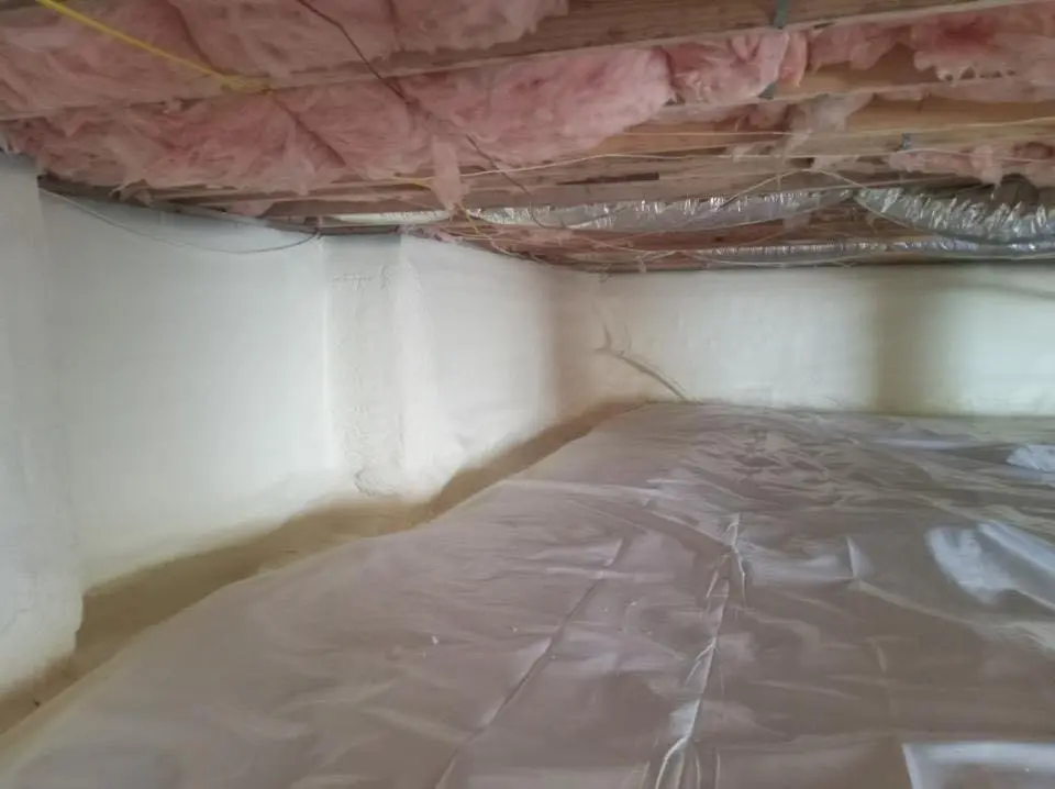 Crawl space encapsulation with closed-cell spray foam for Spray Foam Roofing in Demopolis